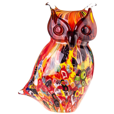 Murano Style Glass Owl Sculpture