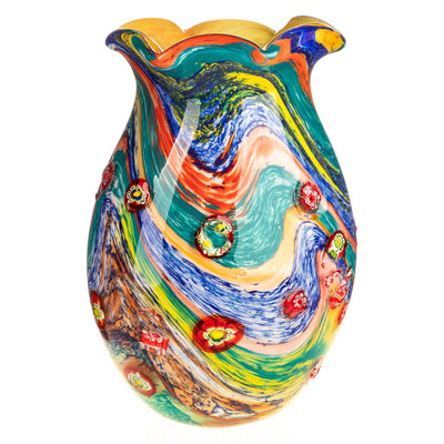 Murano Style Glass Vase – 32 × 19 cm