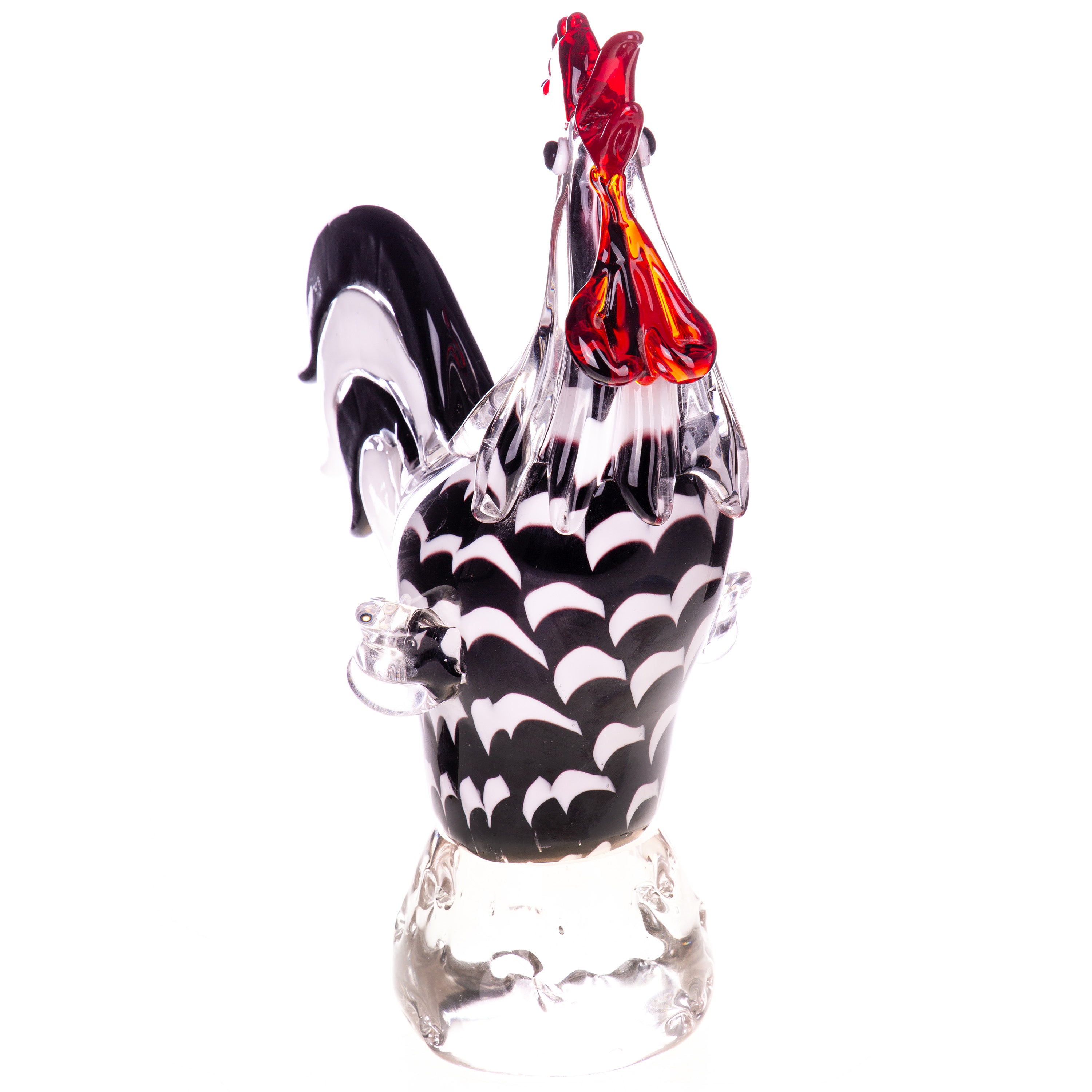 Murano Style Glass Rooster Figurine