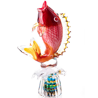 Murano Style Glass Fish Sculpture