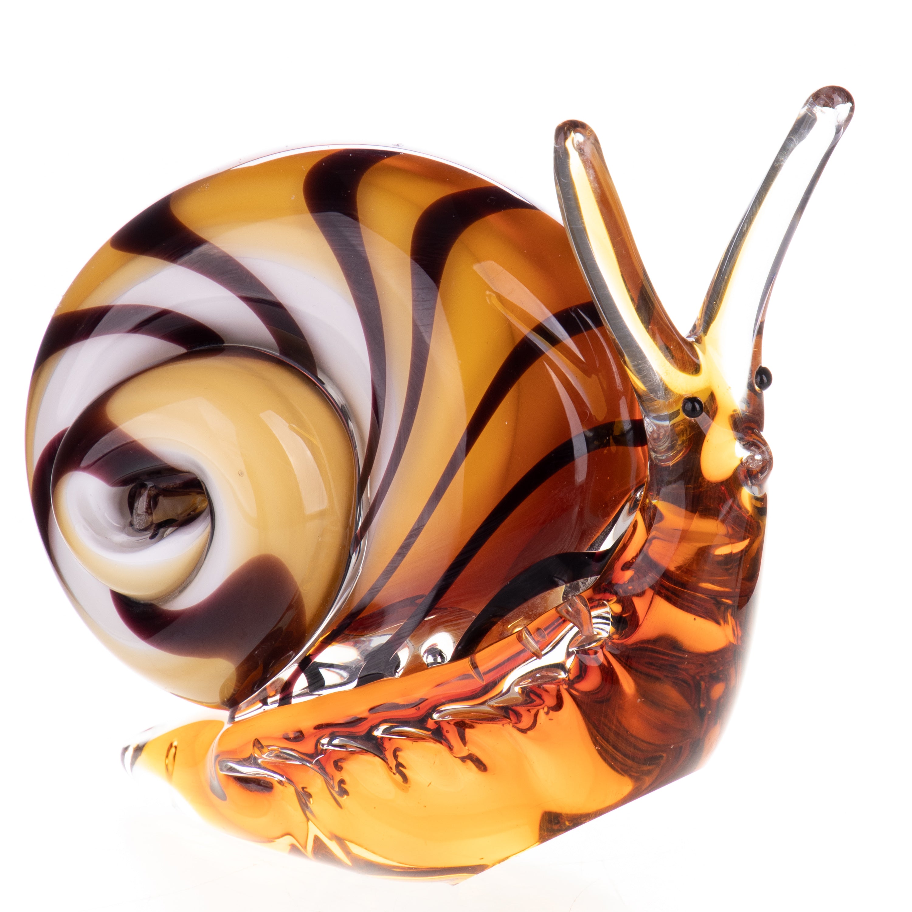 Murano Style Glass Snail Figurine