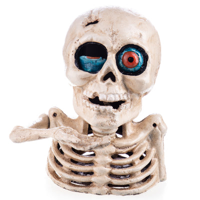 Mechanical cast iron money box skeleton | Handcrafted Cast Iron Decor