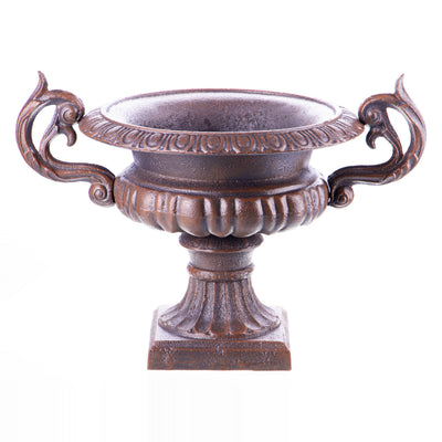 Cast iron flowerpot amphora | Handcrafted Cast Iron Decor