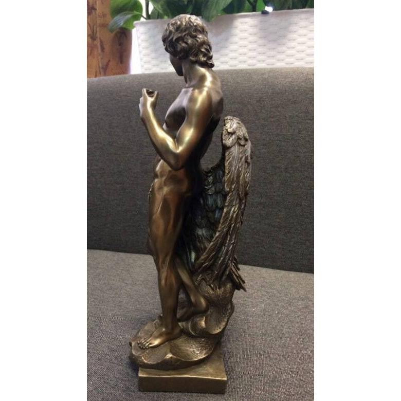 Ganymede Statue Figurine with Zeus Eagle.Male Statue, Mythology & Deit