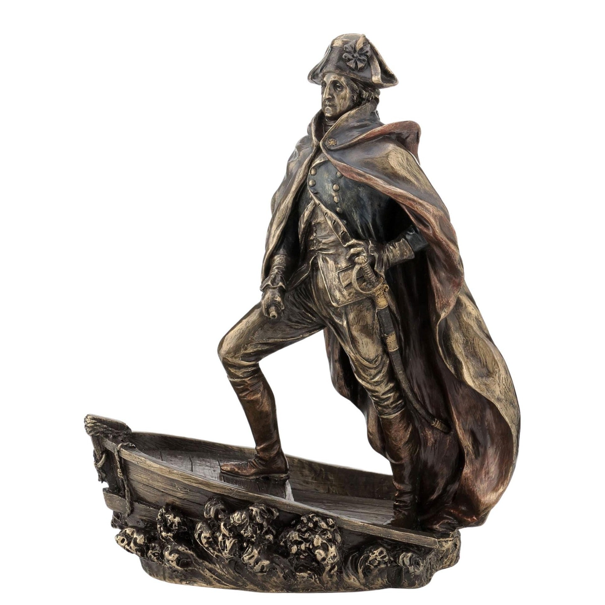George Washington Figurine - Crosses The Delaware, Figurines & Statues