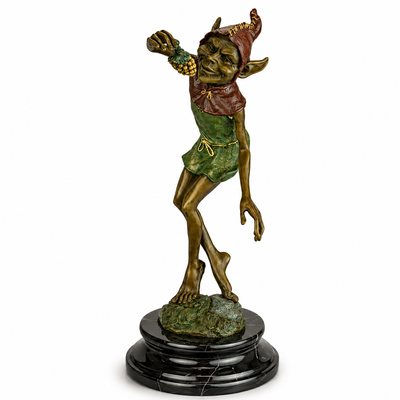 Goblin with Grapes | Mythology & Deity Sculptures | Home Decor