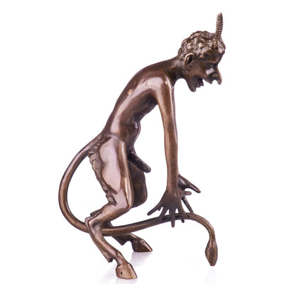Grotesque Faun with Tail Erotic Bronze Fantasy Figure, Figurines & Sta