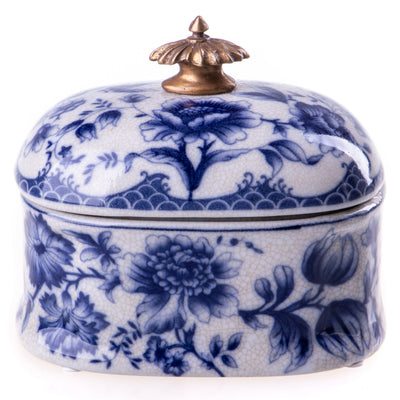 Porcelain with bronze box | Handcrafted Ceramic Decor | Unique Home