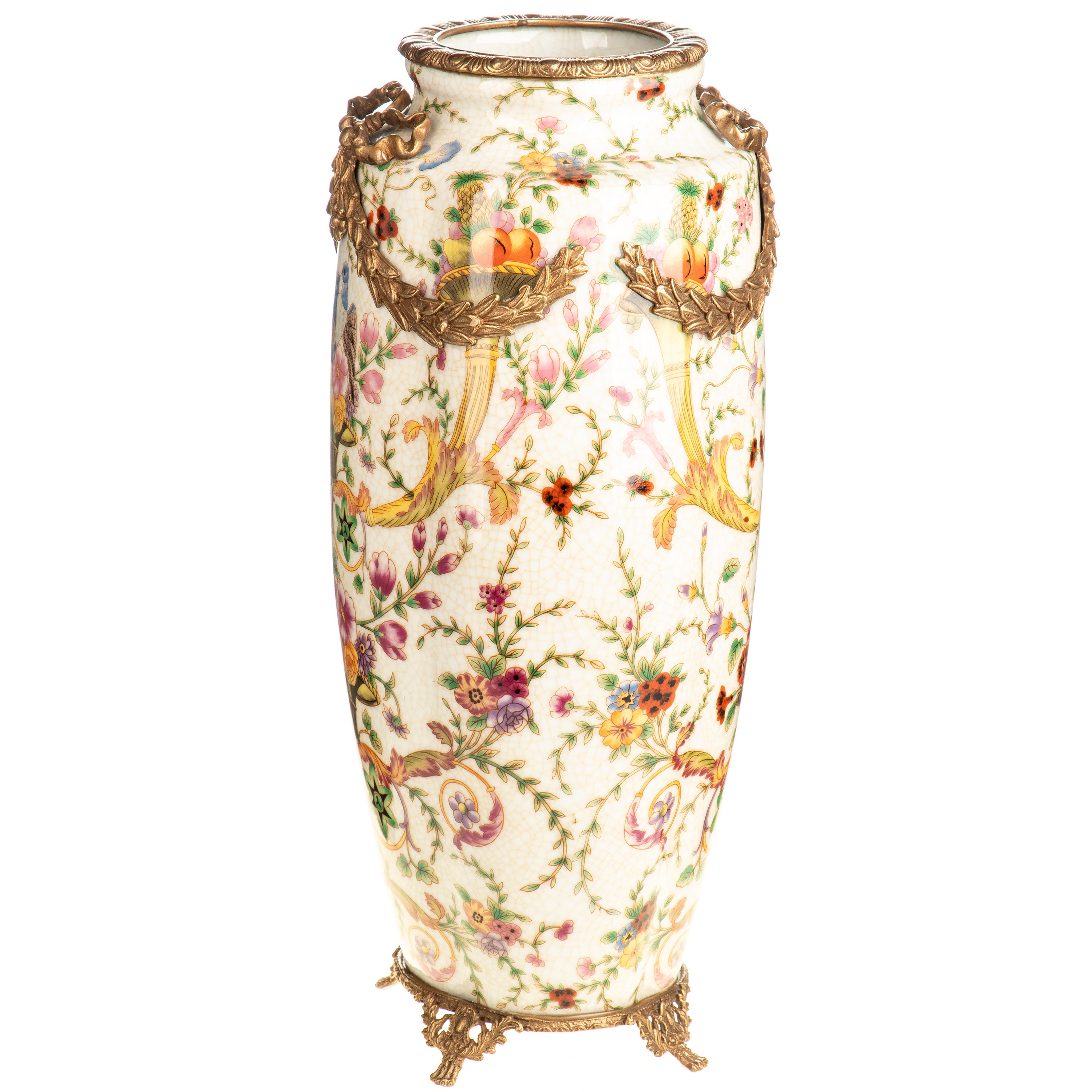 Porcelain Vase with Bronze Mounts – Tall (Style B)