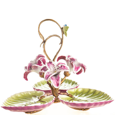 Porcelain Centerpiece Bowl with Bronze Mounts