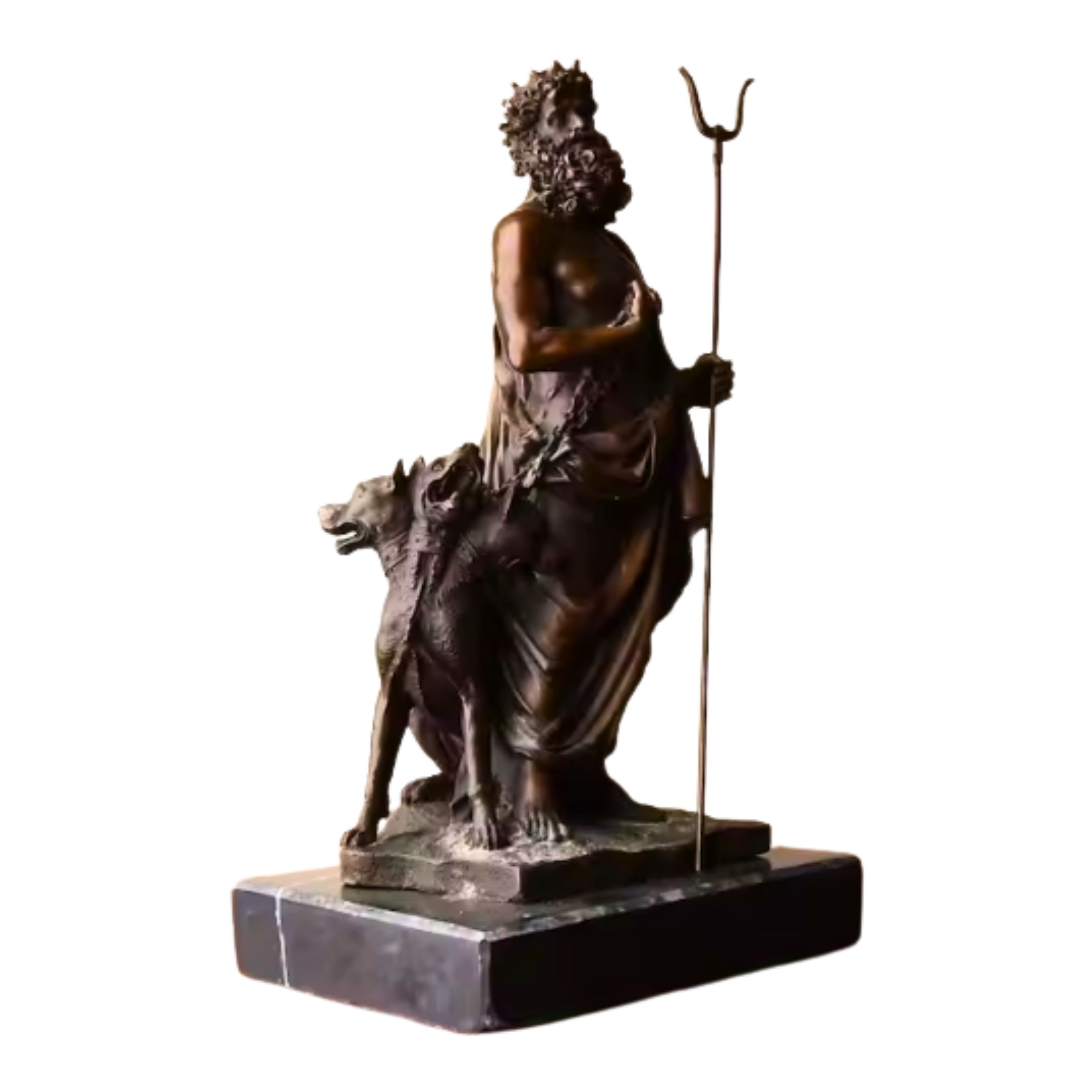 Hades and Cerberus | Mythology & Deity Sculptures | Home Decor