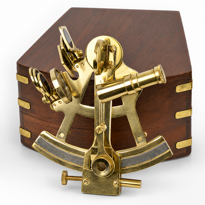 Nautical Sextant Decor | Brass Home Accent | Gift Idea