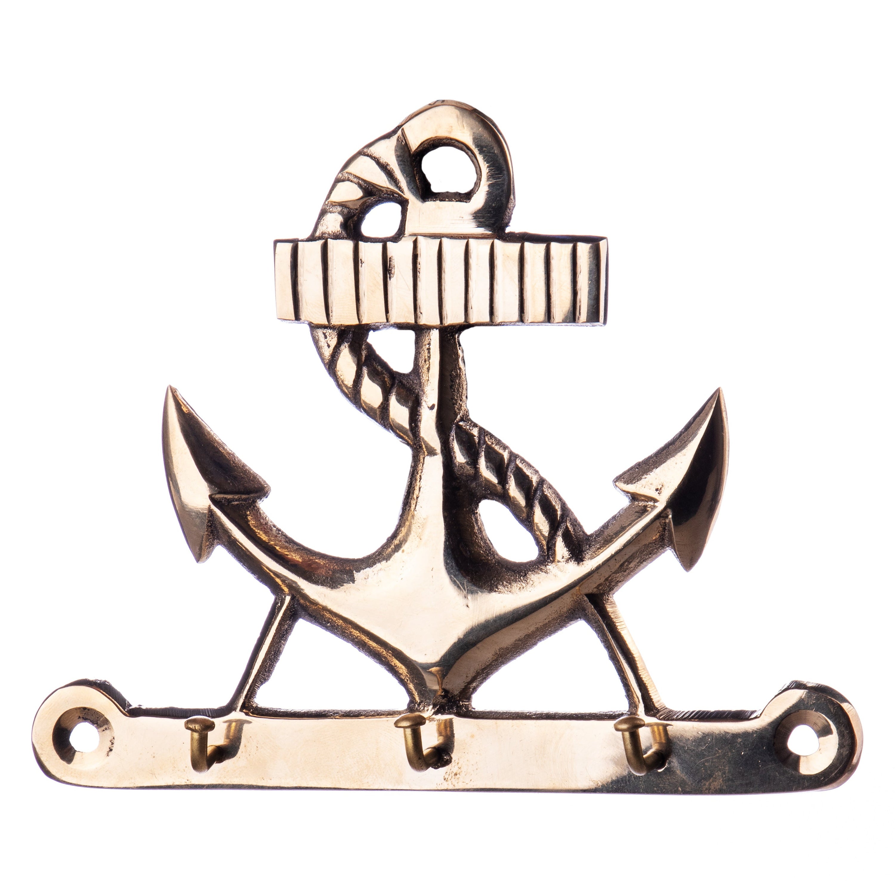 Anchor Wall Hook | Handcrafted Brass Decor | Unique Home Accent