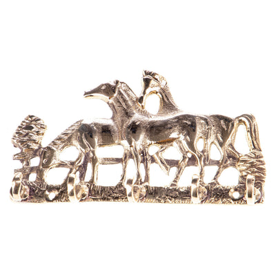 Norse Horse Wall Hook | Handcrafted Bronze Decor