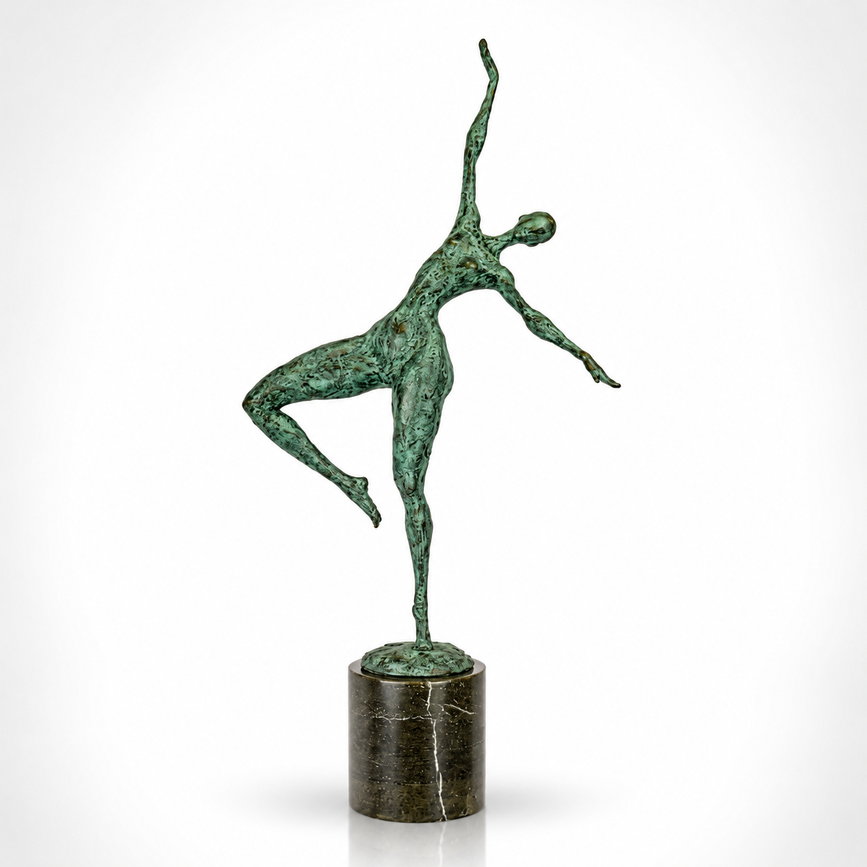 Abstract Balancing Dancer | Handcrafted Bronze Decor