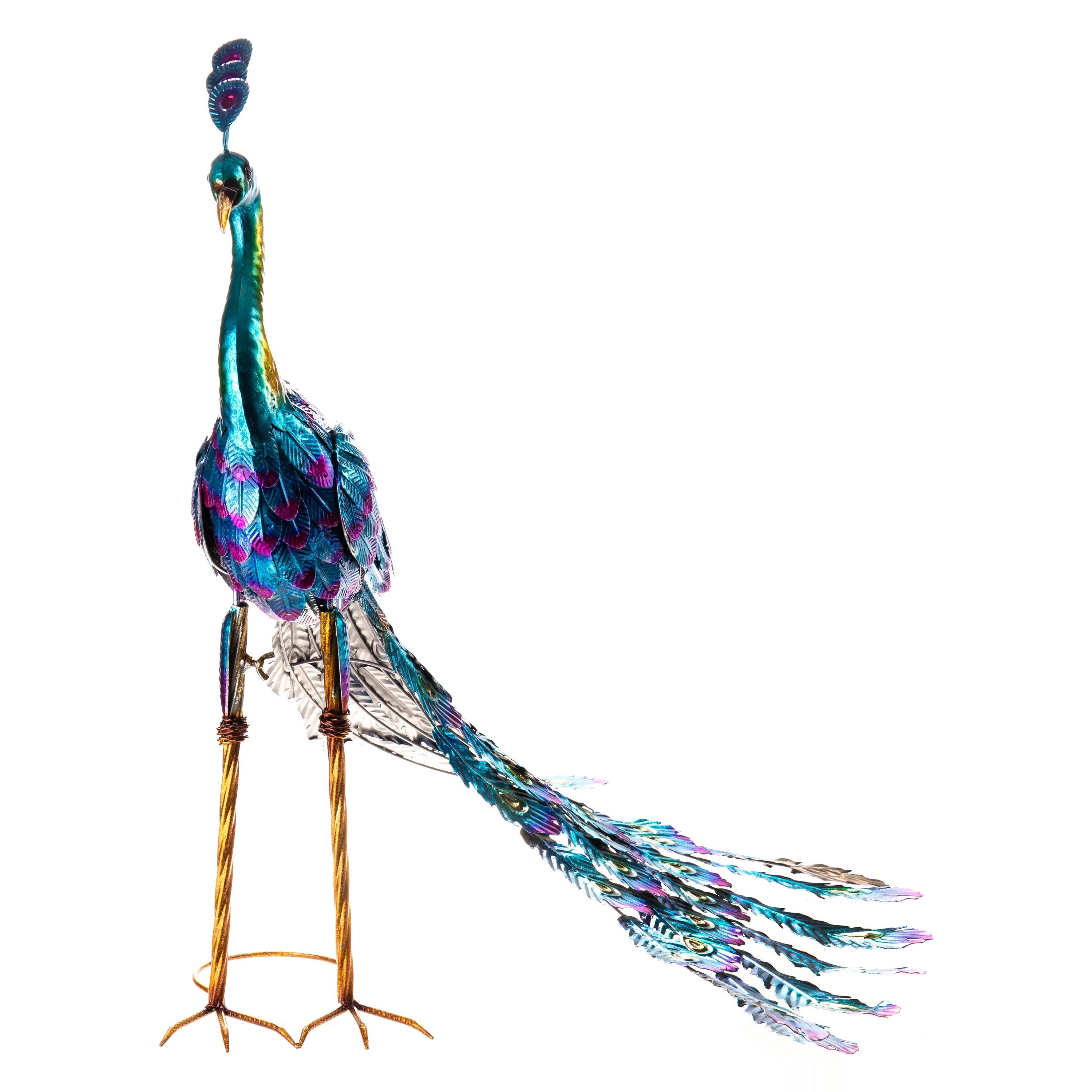 Metal garden figure peacock | Handcrafted Garden Decor | Unique Home