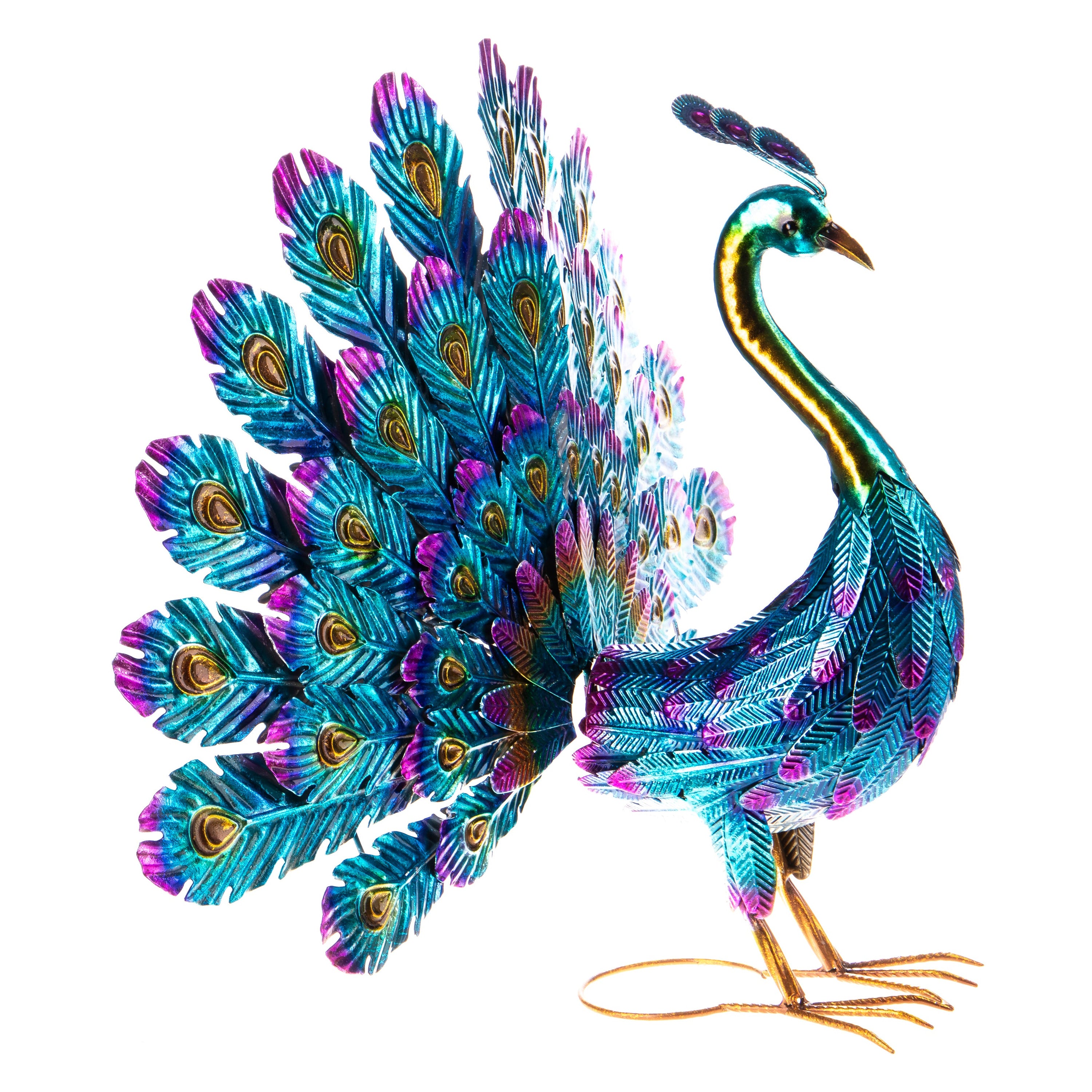 Metal garden figure peacock | Handcrafted Garden Decor | Unique Home