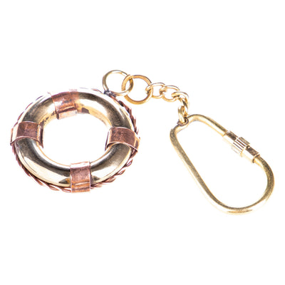 Keychain lifebuoy | Handcrafted Brass Decor | Unique Home Accent