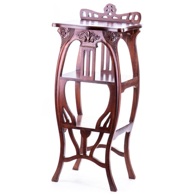 Mahogany side table | Handcrafted Wood Decor | Unique Home Accent