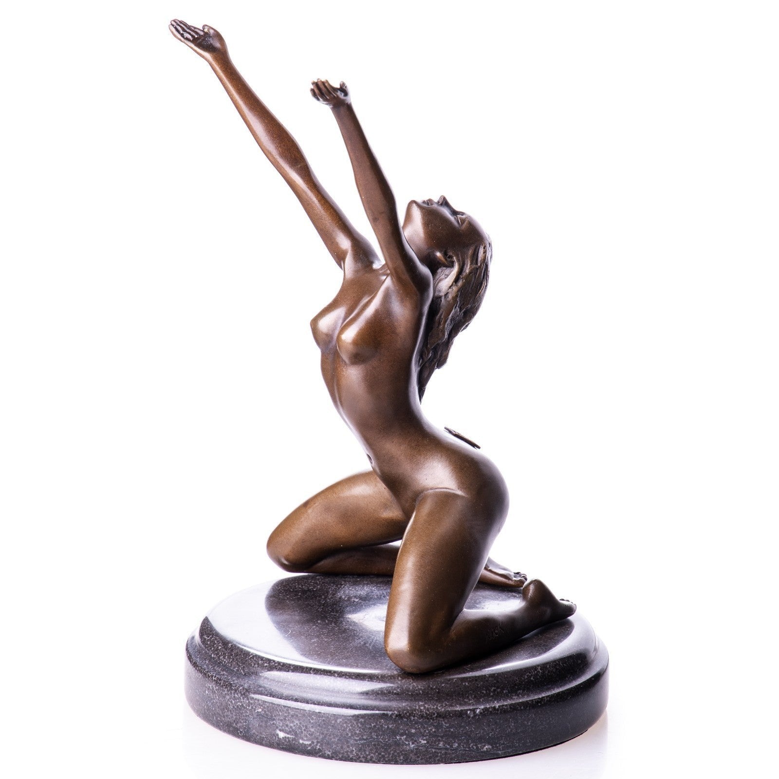 Kneeling Nude Woman Bronze Sculpture | Nude & Figurative Art