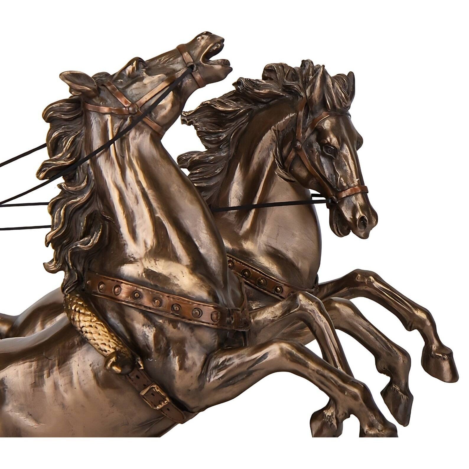 Large Achilles riding Chariot | Sculpture | Home Decor | Handcrafted