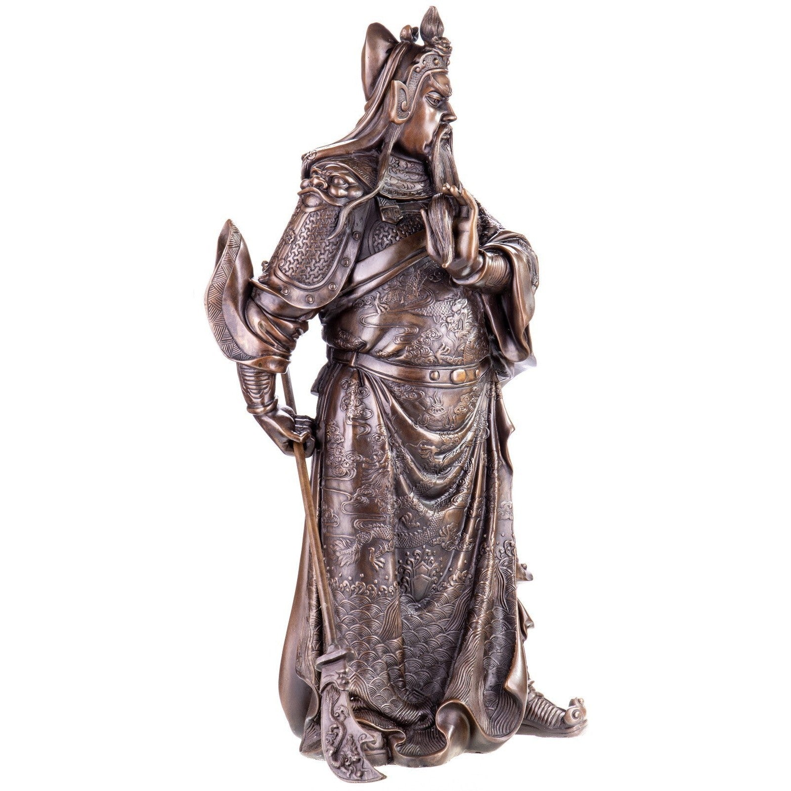 Large Bronze Sculpture of Guan Yu | Mythology & Deity Sculptures