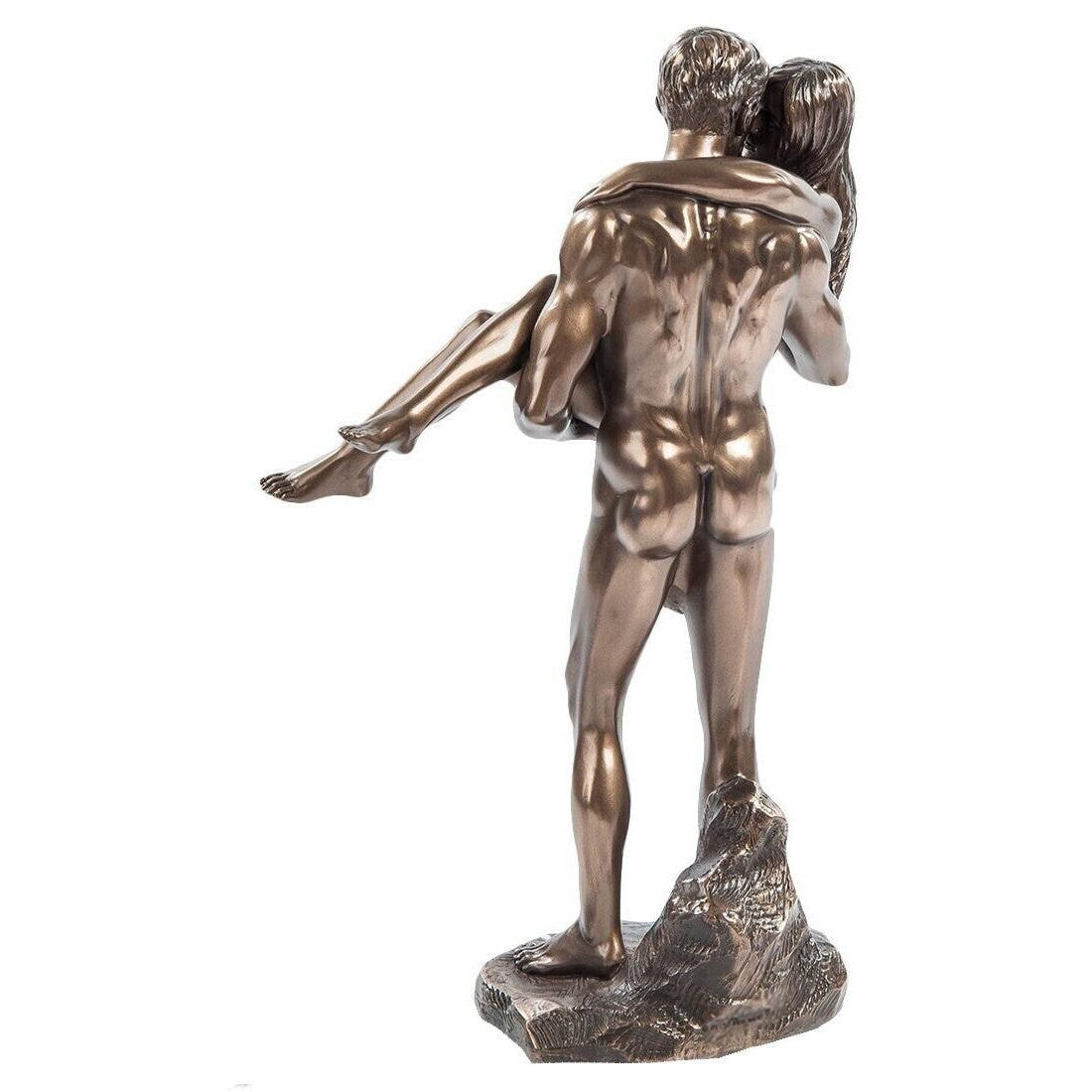 Lovers Statue. Man Lifting a Woman Sculpture. Man Carrying Woman