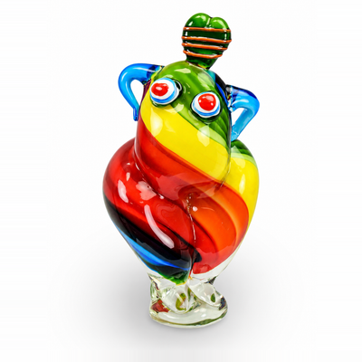 Murano Style Glass Figurine of a Female Dancer | Handcrafted Glass