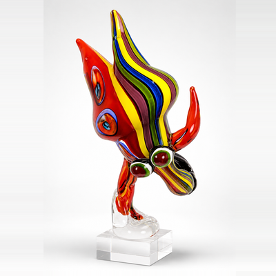 Murano Style Glass Figurine of Female Dancer