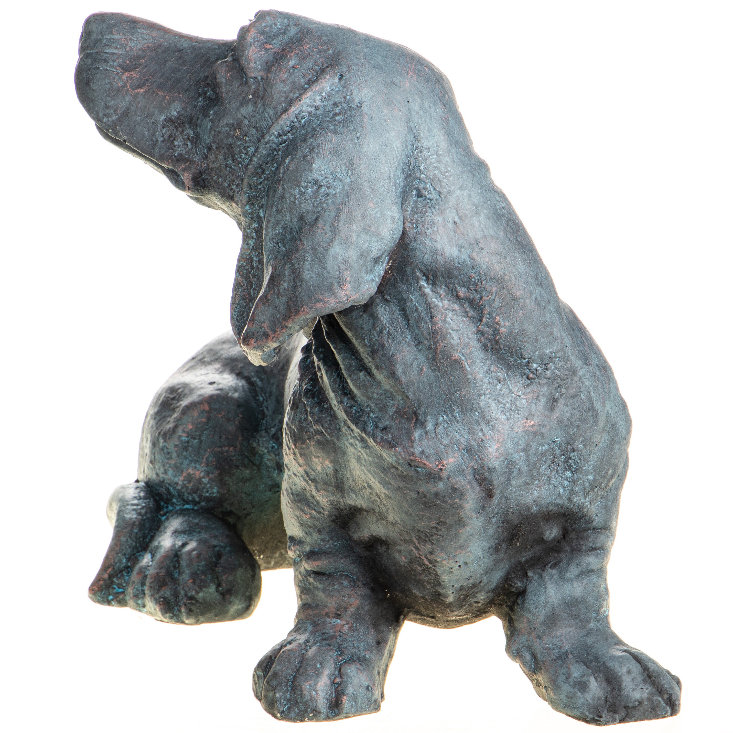 Dachshund Statue by MGO – Sitting Dog Figure – view 4