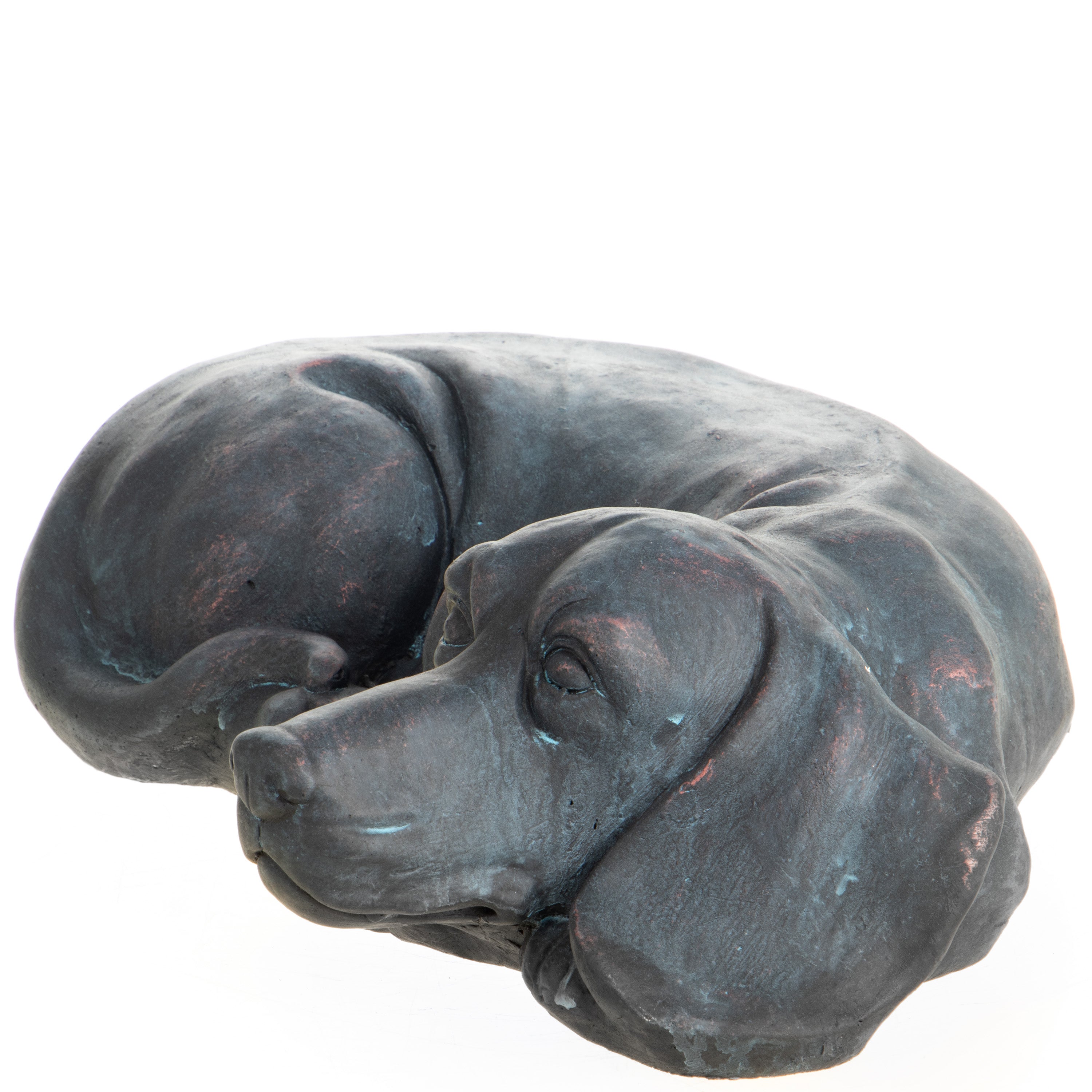Dachshund Statue by MGO – Lying Dog Figure – view 4