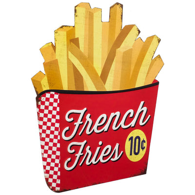 Embossed metal sign French Fries | Handcrafted Home Decor