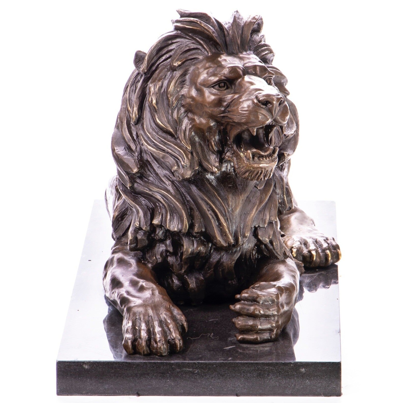 Majestic Bronze Lion Sculpture | Animal Sculptures | Home Decor