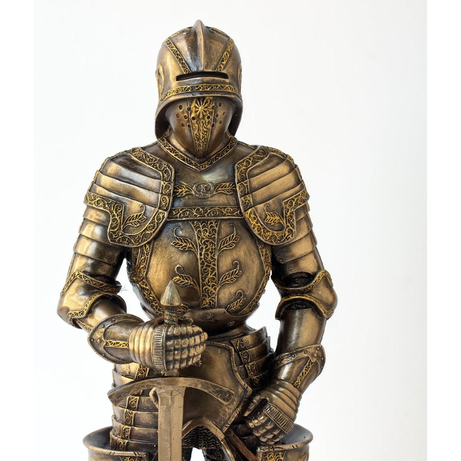 Medieval Knight with Sword Statue. Medieval Sculpture. Medieval Decor