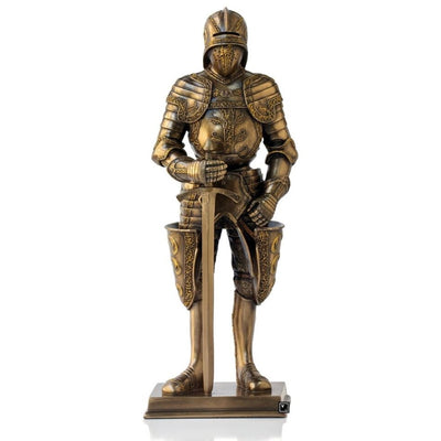 Medieval Knight with Sword Statue. Medieval Sculpture. Medieval Decor