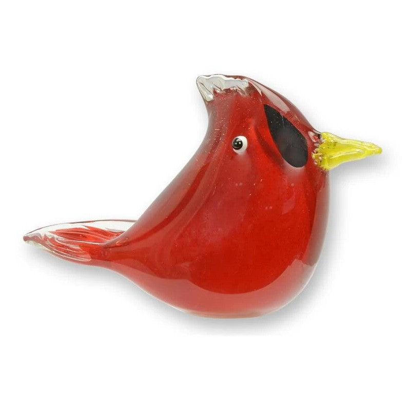 Murano Style Cardinal Bird | Glass & Murano Decor | Glass