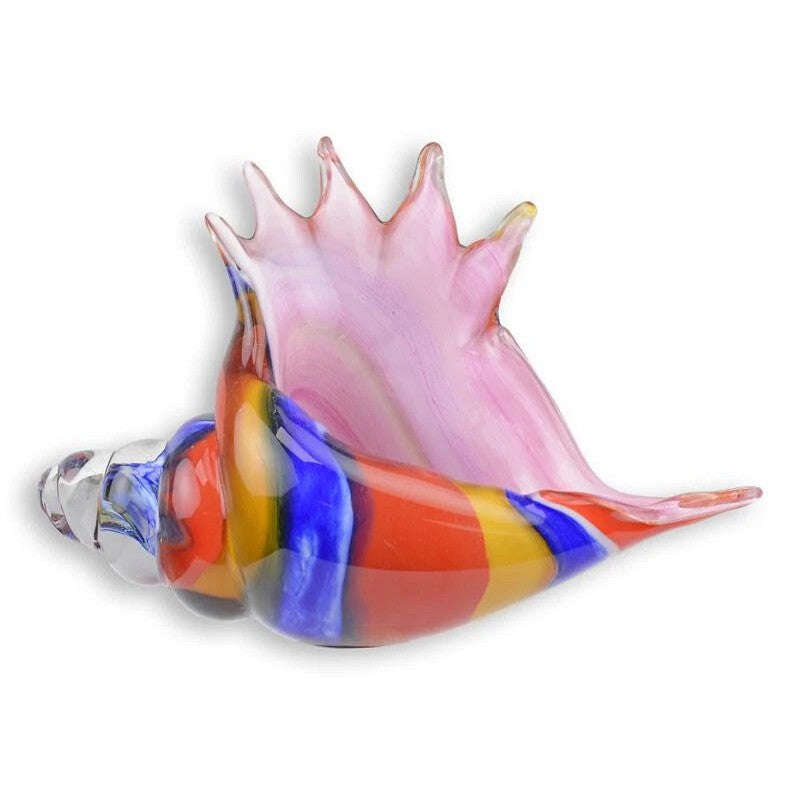 Murano Style Conch Shell | Glass & Murano Decor | Glass