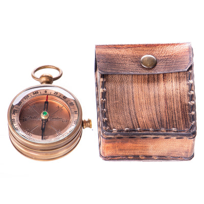 Vintage Brass Compass | Handcrafted Brass Decor | Unique Home Accent