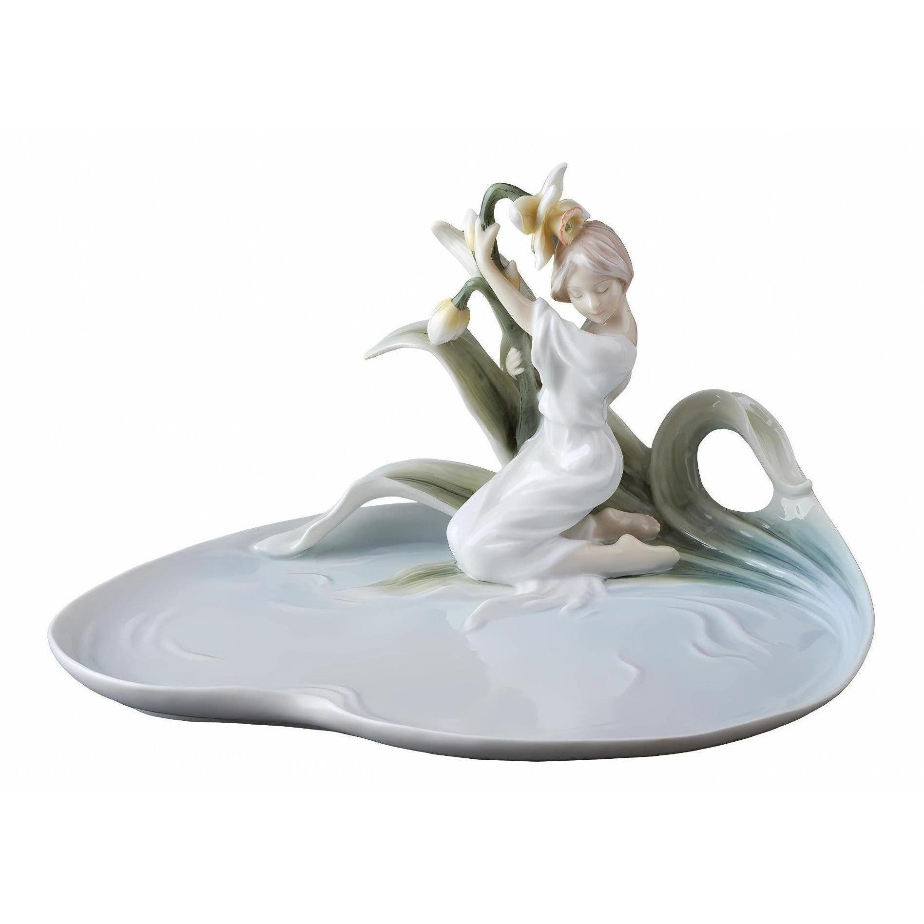 Narcissus and Girl Porcelain Tray | Vases & Bowls | Home Decor