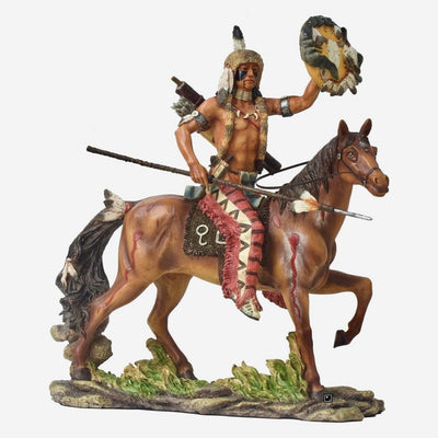 Native Indian riding Horse | Animal Sculptures | Home Decor