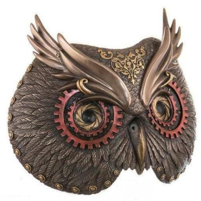 Owl Wall Mask | Animal Sculptures | Home Decor | Handcrafted