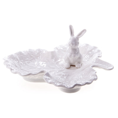Ceramic bowl with rabbit | Handcrafted Ceramic Decor | Unique Home