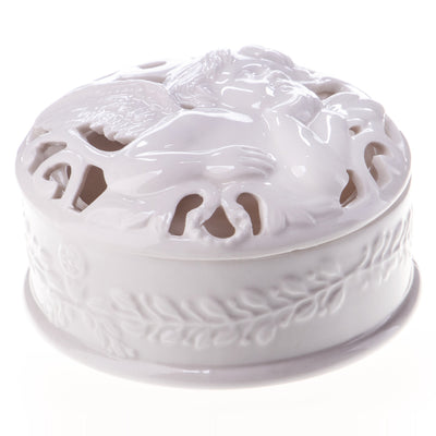 Ceramic box with angel | Handcrafted Ceramic Decor | Unique Home