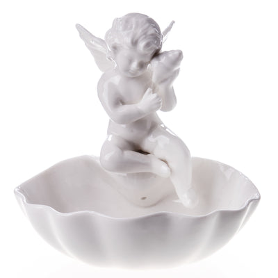 Ceramic bowl with angel | Handcrafted Ceramic Decor | Unique Home