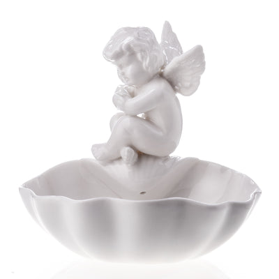Ceramic bowl with angel | Handcrafted Ceramic Decor | Unique Home