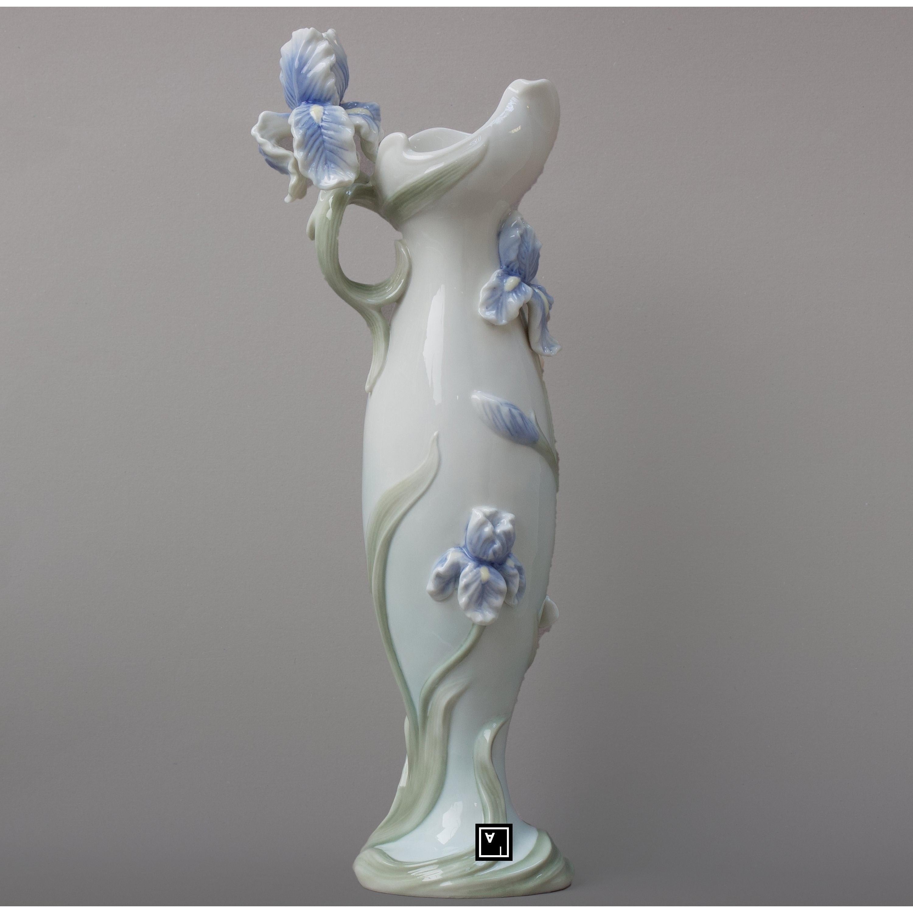 Pale Blue Porcelain Vase | Vases & Bowls | Home Decor | Handcrafted