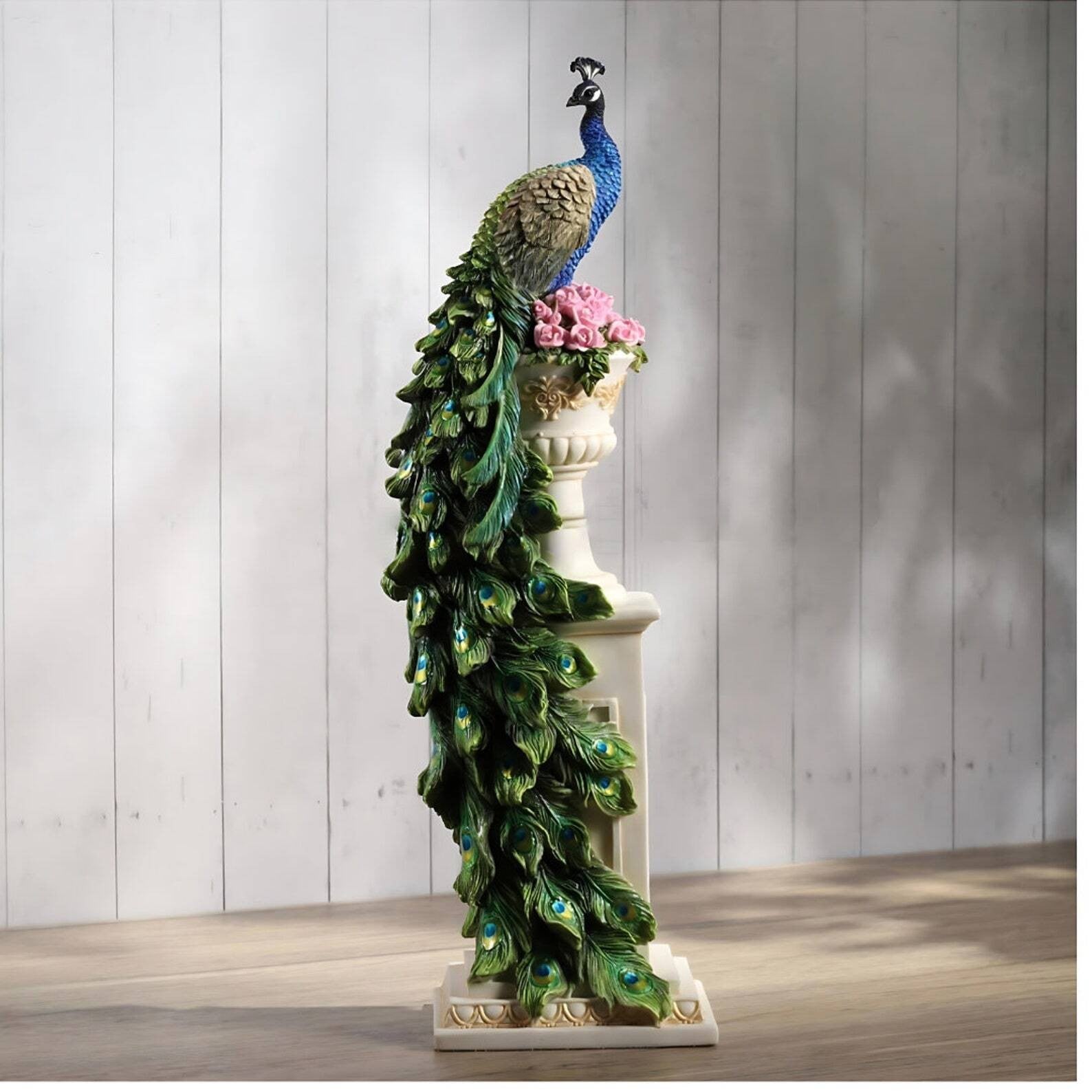 Peacock | Animal Sculptures | Home Decor | Handcrafted | Collectible A