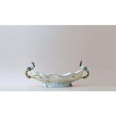 Peacock Centerpiece Bowl | Vases & Bowls | Home Decor | Handcrafted