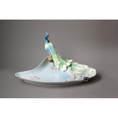 Peacock Serving Tray | Vases & Bowls | Home Decor | Handcrafted