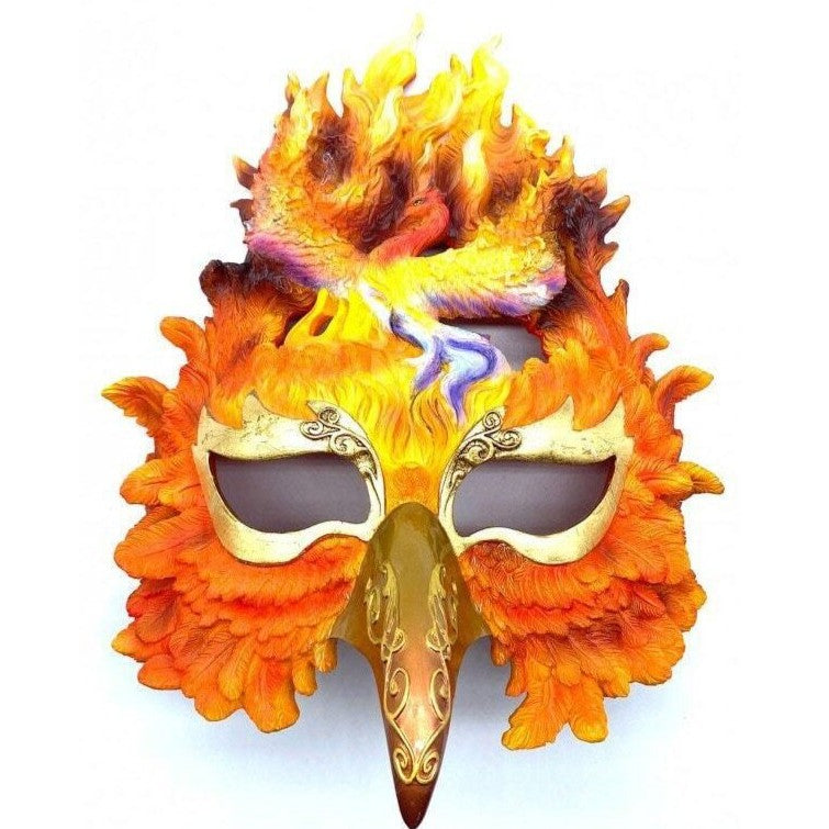 Phoenix Head Wall Mask Fire Bird Renewal, Mythology & Deity Sculptures
